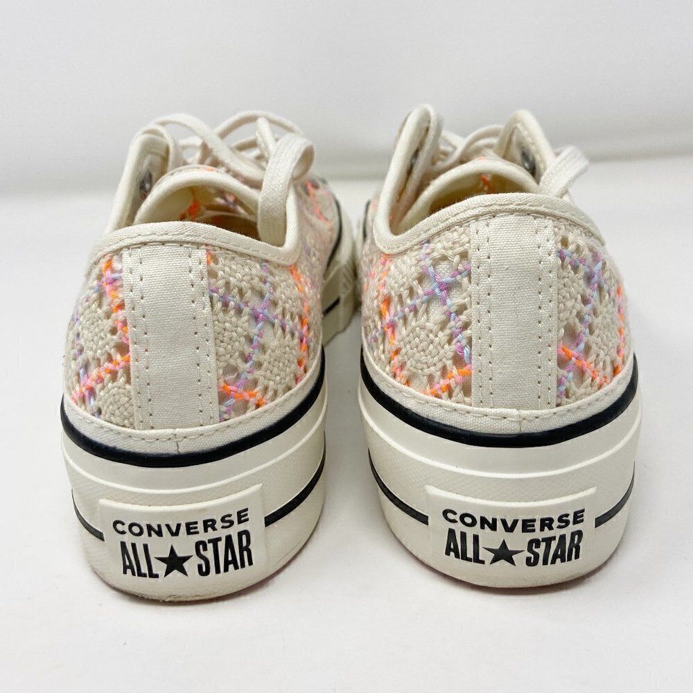 CONVERSE | Chuck Taylor All Star Platform Boho Crochet Wmns 8 Cream - Picture 5 of 11